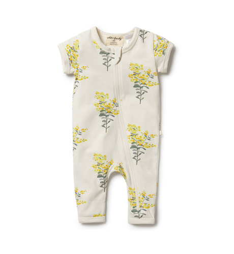 Wilson & Frenchy Organic Zipsuit - Little Blossom