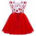 Designer Kidz S/S Tutu Dress - Penny Red