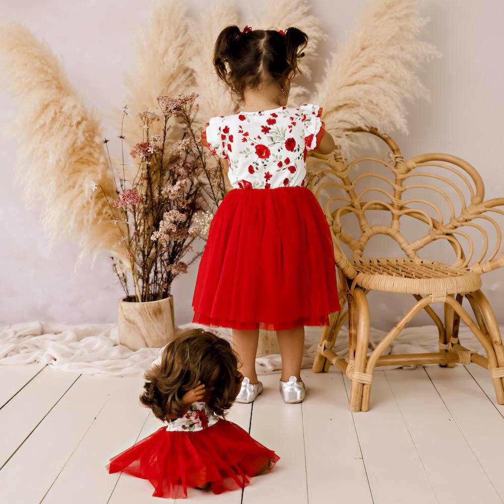 designer kidz tutu dress Designer Kidz Evelyn Floral S/S Tutu Dress