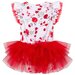 Designer Kidz S/S Tutu Romper - Penny Red