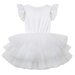 Designer Kidz My First S/S Lace Tutu Dress- Ivory