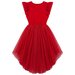 Designer Kidz Libby S/S Lace Tutu Dress - Sparkle Red