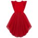 Designer Kidz Libby S/S Lace Tutu Dress - Sparkle Red