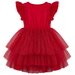 Designer Kidz My First Lace Tutu Dress - Sparkle Red