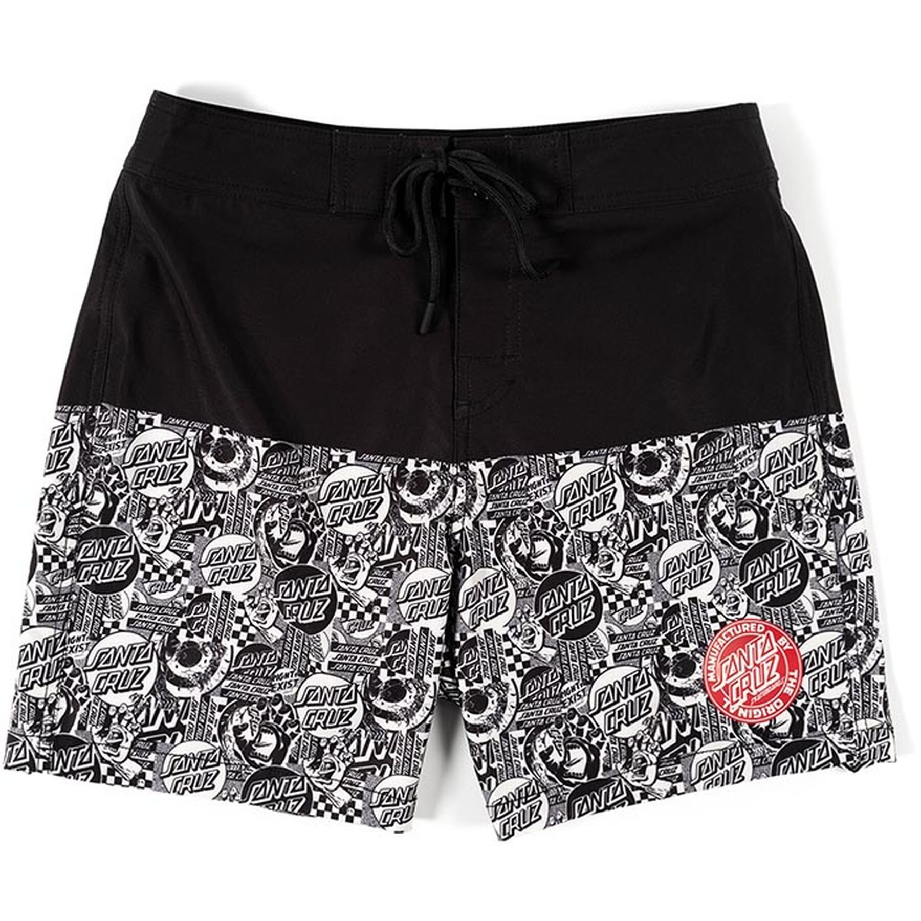 Santa Cruz Lewis Youth Board Shorts Blk/Wht CLOTHINGBOYBoys