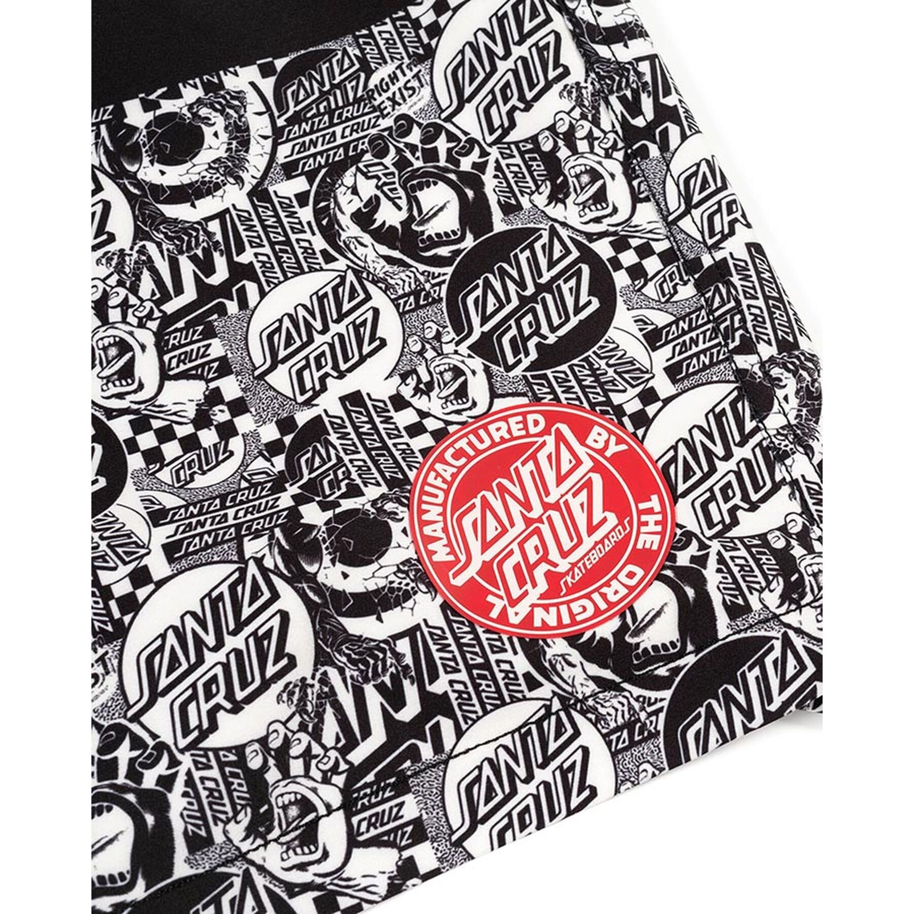 Santa Cruz Lewis Youth Board Shorts Blk/Wht CLOTHINGBOYBoys