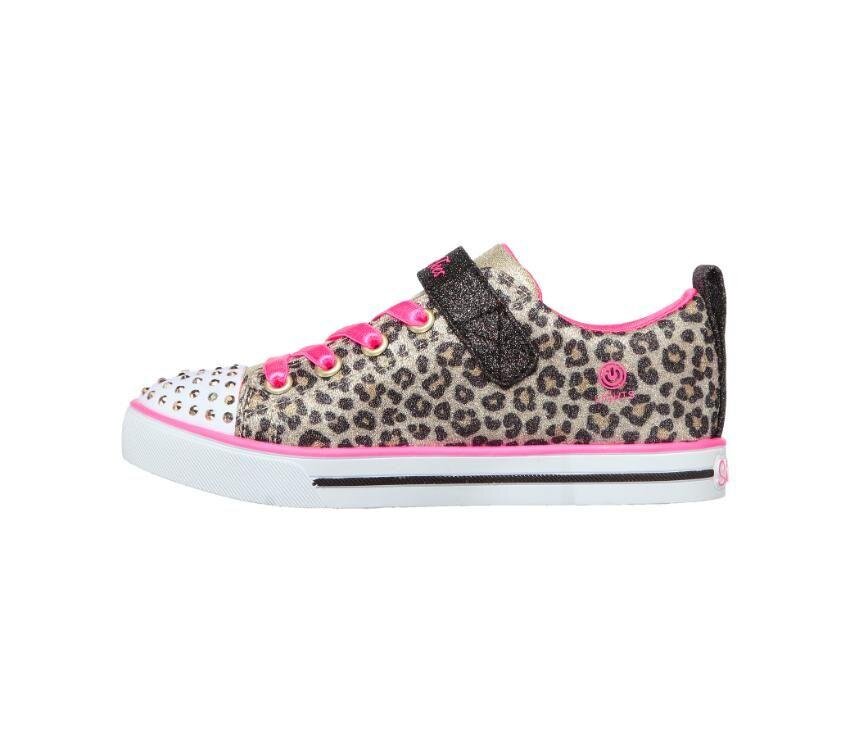 Skechers Sparkle Lite Leopard FOOTWEAR Sneakers Kids Clothing NZ Shop Online Kid Republic S21 22 Skechers