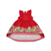 Korango Party Dresses Floral Frill Dress - Red