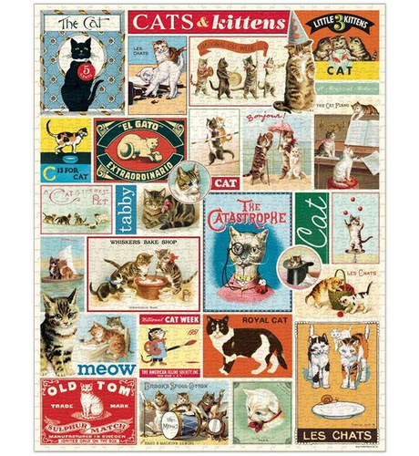 Cats & Kittens 1000 Pce Vintage Puzzle