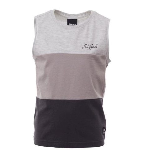 St Goliath Colour Block Muscle - Grey Marle