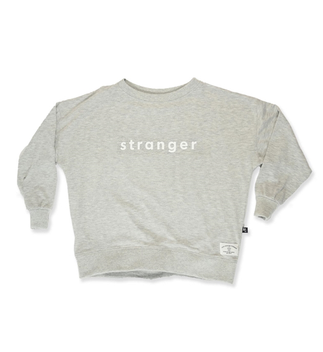 Hello Stranger Stranger Slouch Crew - Grey