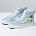 Vans Kids Sk8-Hi Zip Rainbow - Winter Sky/True White