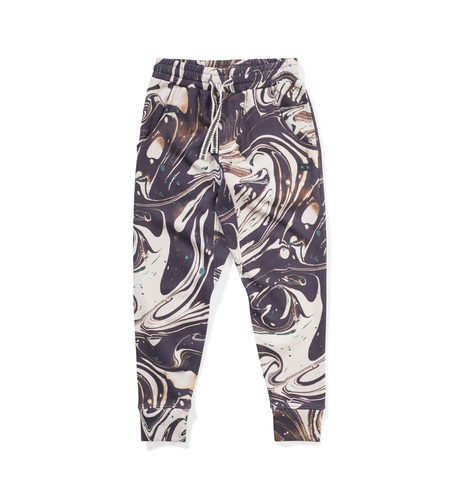 Munster Slicker Trackpant- Tan Swirl