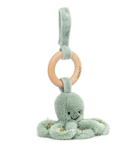 Jellycat Odyssey Octopus Wooden Ring Toy