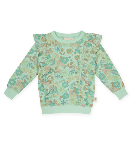 Kapow Flower Power Ruffle Sweater