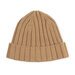 Kapow Rib Knit Slouch Beanie - Tan