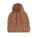 Kapow Cable Knit Pom Pom Beanie - Terracotta