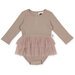 Kapow Rose Taupe Frill Skirt Romper