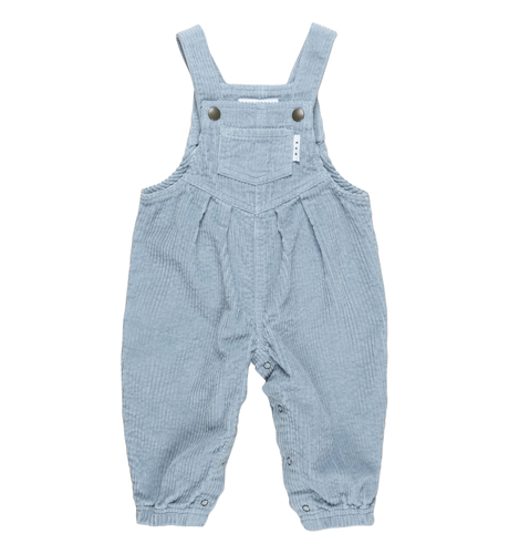 Huxbaby Dusty Blue Cord Overalls