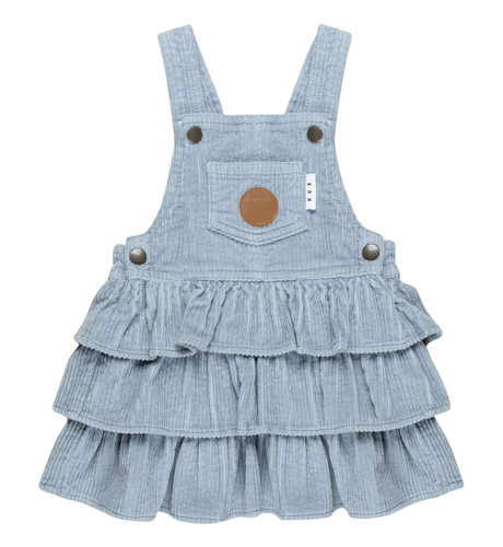 Huxbaby Dusty Blue Cord Pinafore
