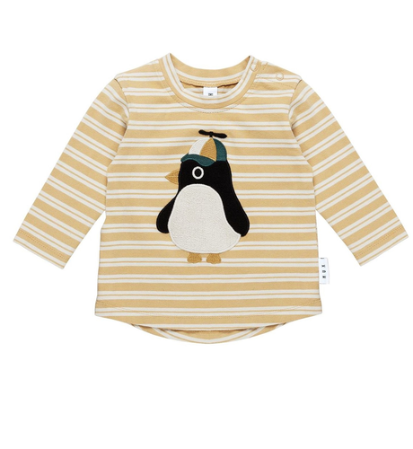 Huxbaby Cool Penguin Stripe Top