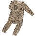 Huxbaby Leopard Patch Zip Romper