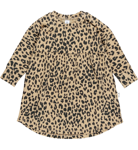Huxbaby Leopard Long Sleeve Swirl Dress