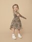 Huxbaby Leopard Long Sleeve Swirl Dress