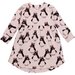 Huxbaby Bow Penguin Long Sleeve Swirl Dress