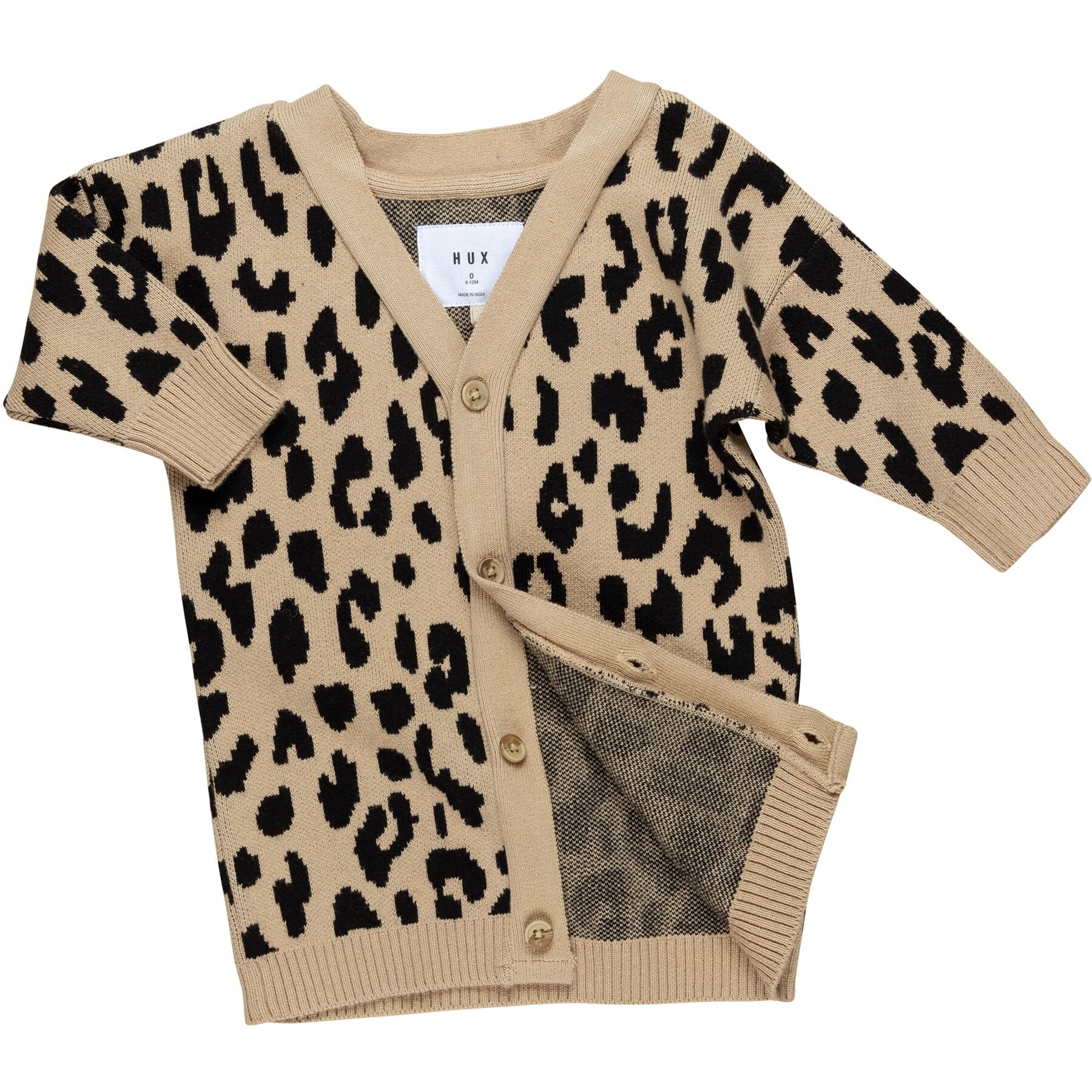Huxbaby leopard cardigan sale