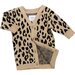 Huxbaby Honeycomb Leopard Knit Cardi