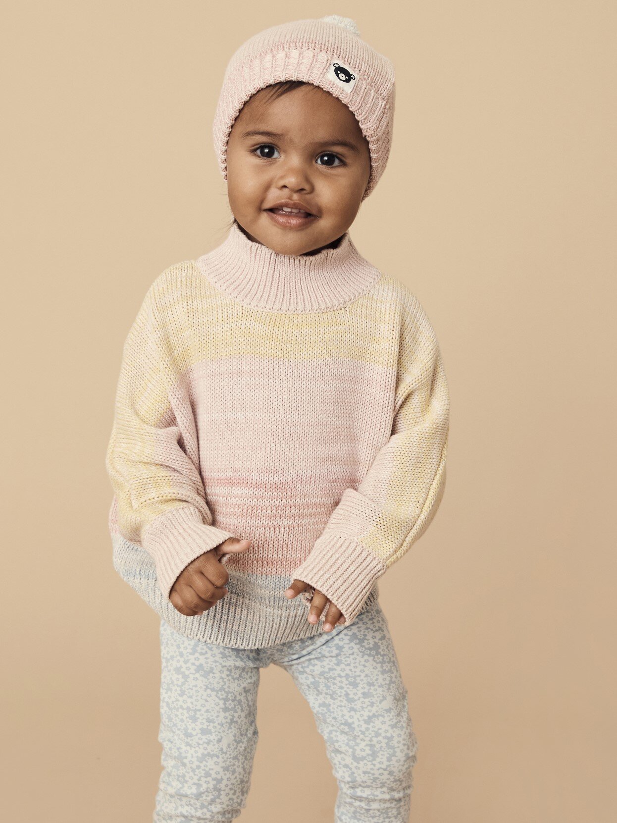 Huxbaby Rainbow Stripe Knit Jumper SHOP BY BRAND-Huxbaby Kids