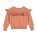 Rock Your Kid Clay Pink Frill Knit Cardigan