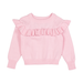 Rock Your Kid Light Pink Frill Knit Cardigan