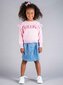Rock Your Kid Light Pink Frill Knit Cardigan