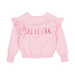 Rock Your Kid Light Pink Frill Knit Cardigan