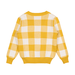 Rock Your Kid Mustard Checkered Knit Cardigan