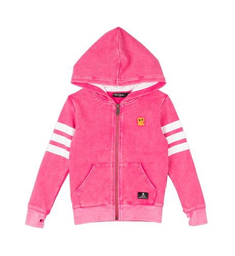 Rock Your Kid Pink Wash Stripe Hoodie