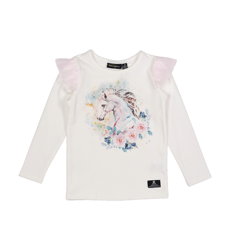 Rock Your Kid Floral Unicorn T-Shirt