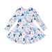 Rock Your Kid Floral Unicorn Waisted Dress