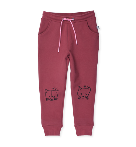 Minti Hi Hey Kittens Furry Trackies - Crimson