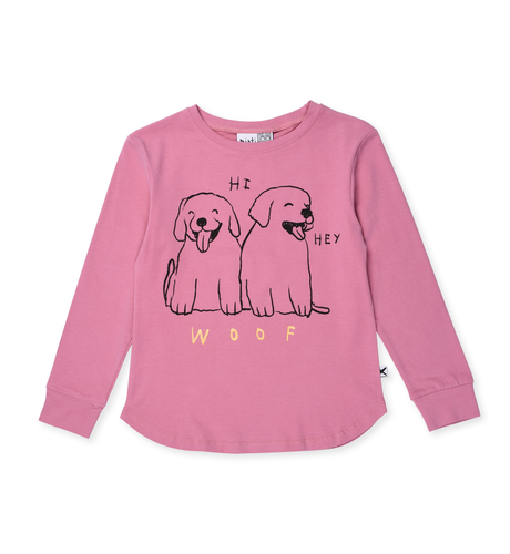 Minti Puppy Pals Puppies Tee - Sorbet