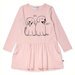 Minti Puppy Pals Dress - Muted Pink