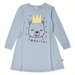 Minti Magical Bear Dress - Muted Blue