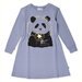 Minti Magical Panda Dress - Mid Blue