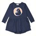 Minti Sleepy Unicorn Dress - Dark Blue Marle