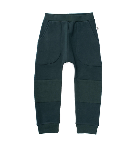 Minti Furry Reinforced Knee Trackies - Forest