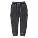 Minti Deluxe Cargo Trackies - Black Wash