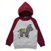 Minti Skating Pinata Furry Hood - Grey Marle/Burnt Red