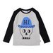 Minti Friendly Skull Tee - Grey Marle/Black